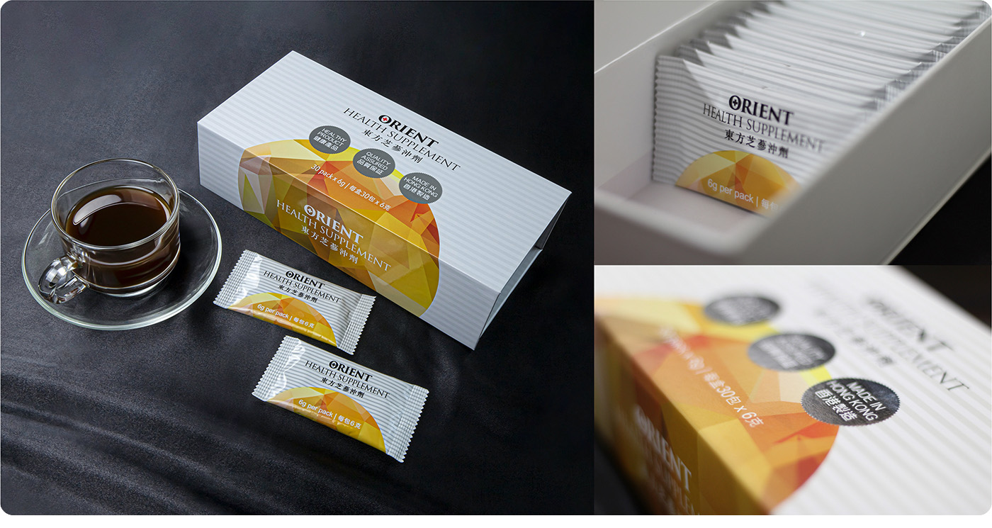 Hong Kong Orient Health Supplement Packing Design