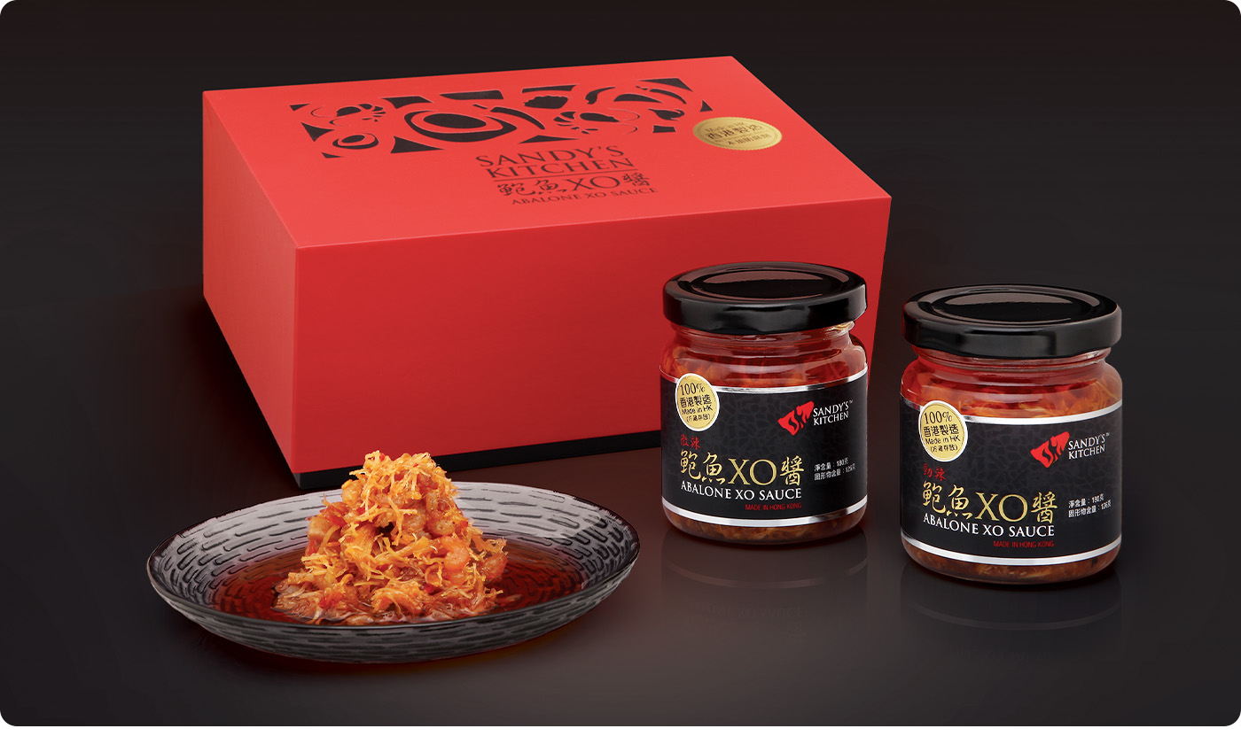 Sandy's Kitchen-Abalone XO sauce packaging design